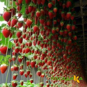 Клубника ампельная Анастасия купить по цене от 370р. в интернет-магазине «Посадика» с доставкой почтой в в Оханске и по всей России – [изображение №1].