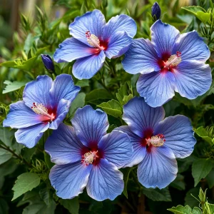 Гибискус садовый Блуминг Квин купить по цене от 259р. в интернет-магазине «Посадика» с доставкой почтой в в Оханске и по всей России – [изображение №1].