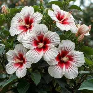 Гибискус Рэд Элеганс купить по цене от 380р. в интернет-магазине «Посадика» с доставкой почтой в в Оханске и по всей России – [изображение №1].